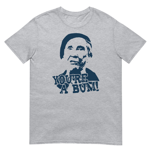 camiseta youre a bum rocky boxeo gris
