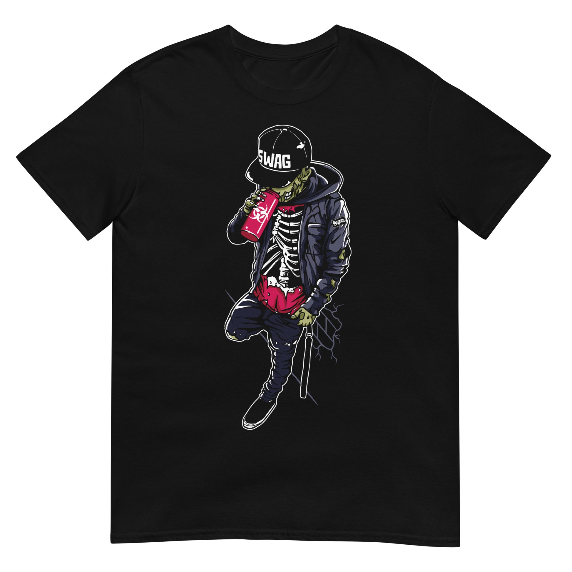 camiseta zombie swag gangsta siempre original urban en color negro