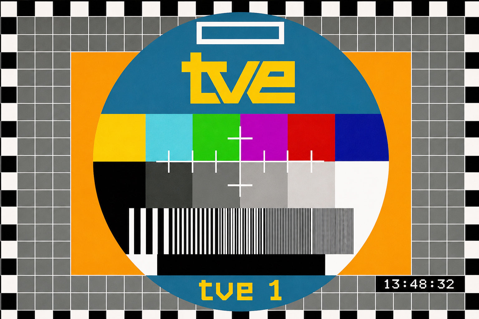 Carta de ajuste de TVE en color