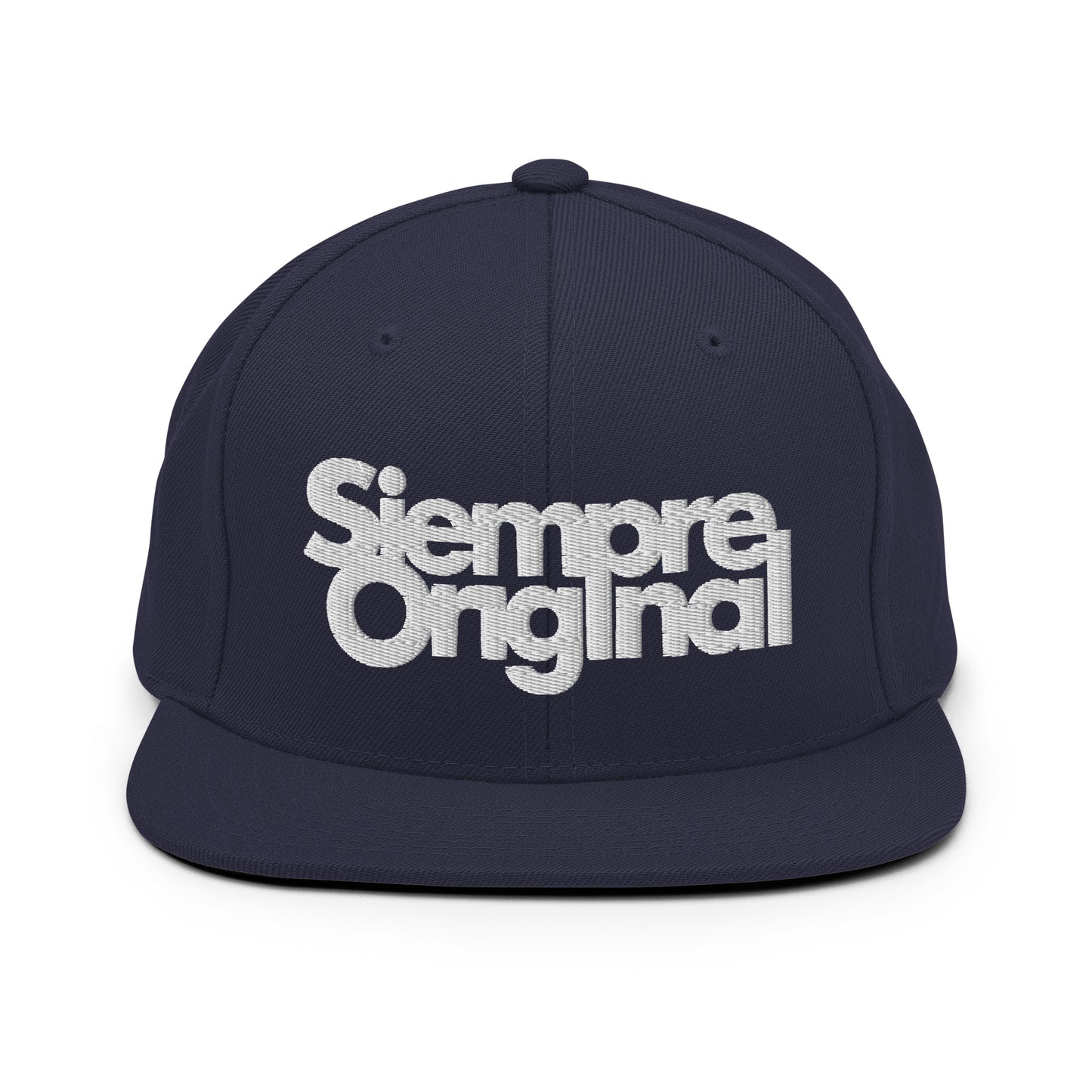 gorra snapback con logo siempre original azul marino
