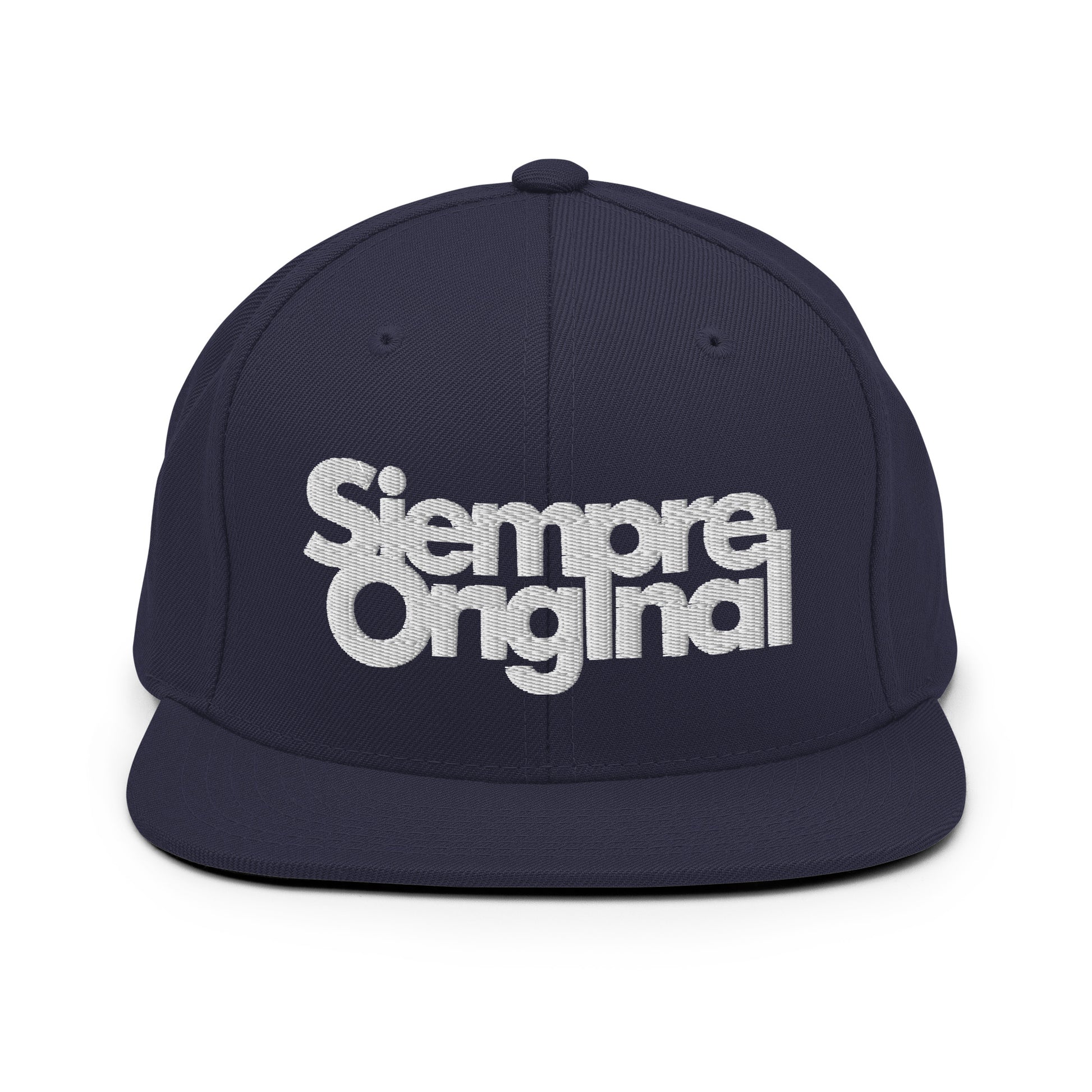 gorra snapback con logo siempre original azul marino