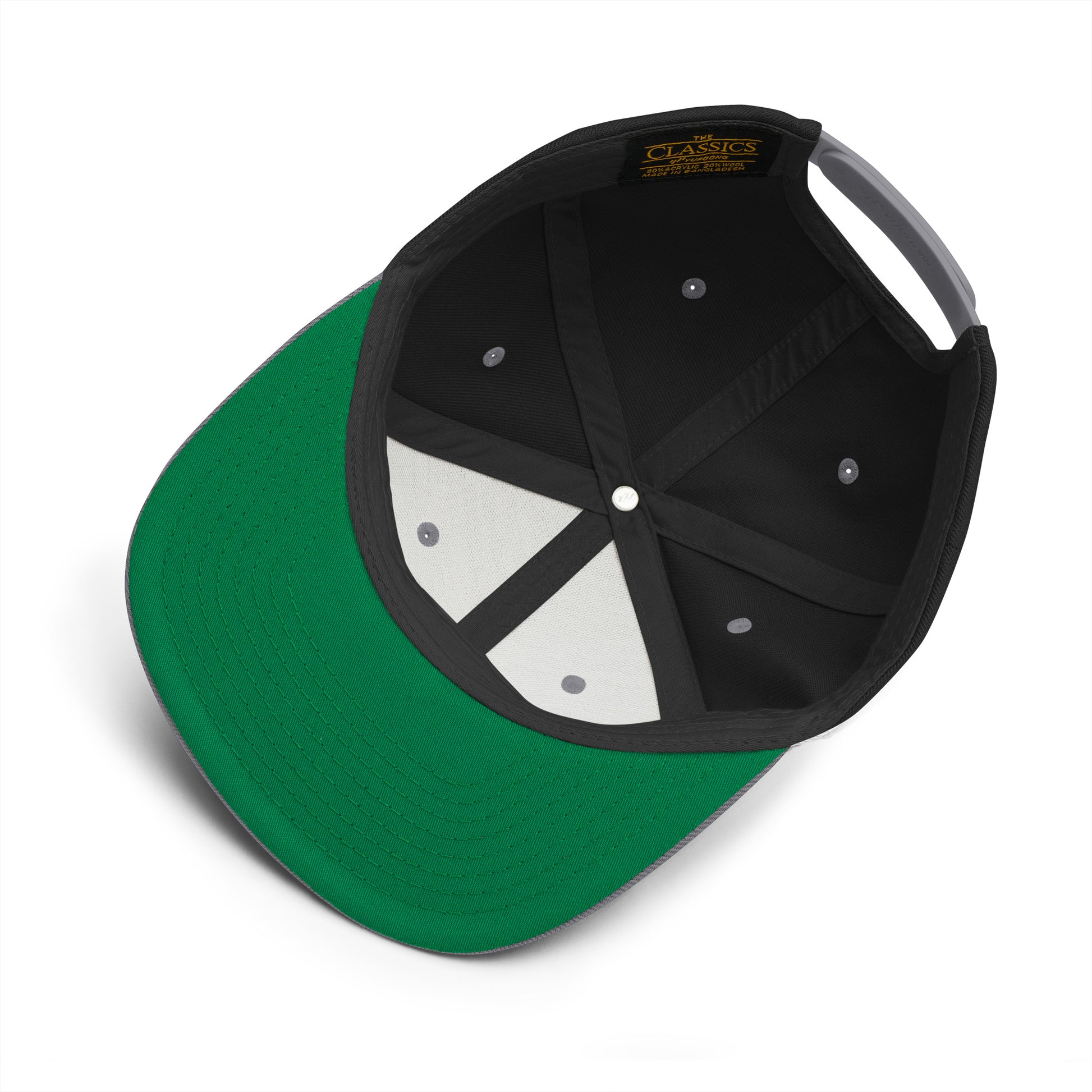 gorra snapback con logo siempre original debajo