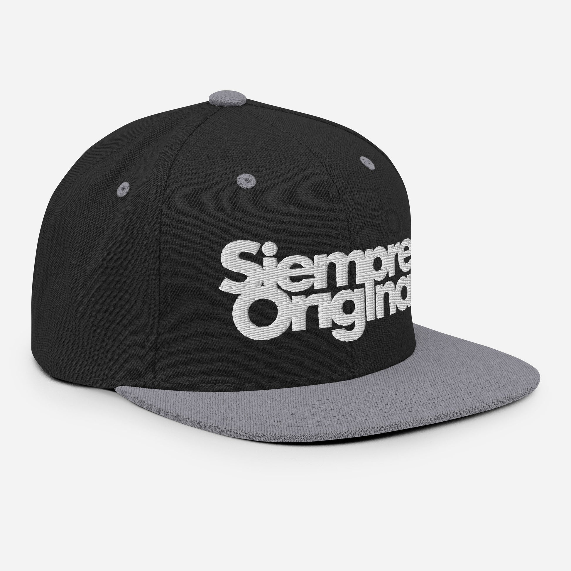 gorra snapback con logo siempre original lateral