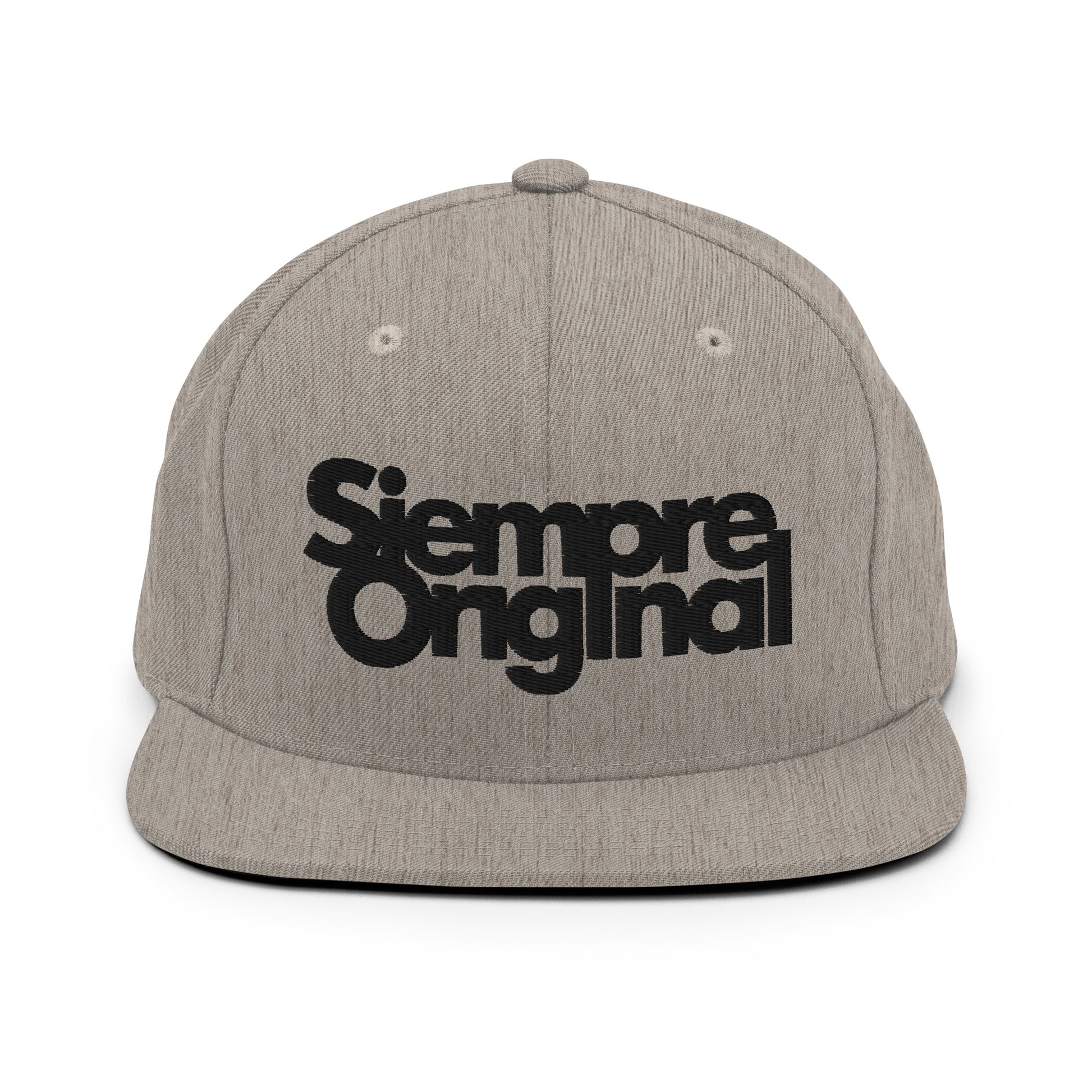 gorra snapback siempre original gris jaspeado