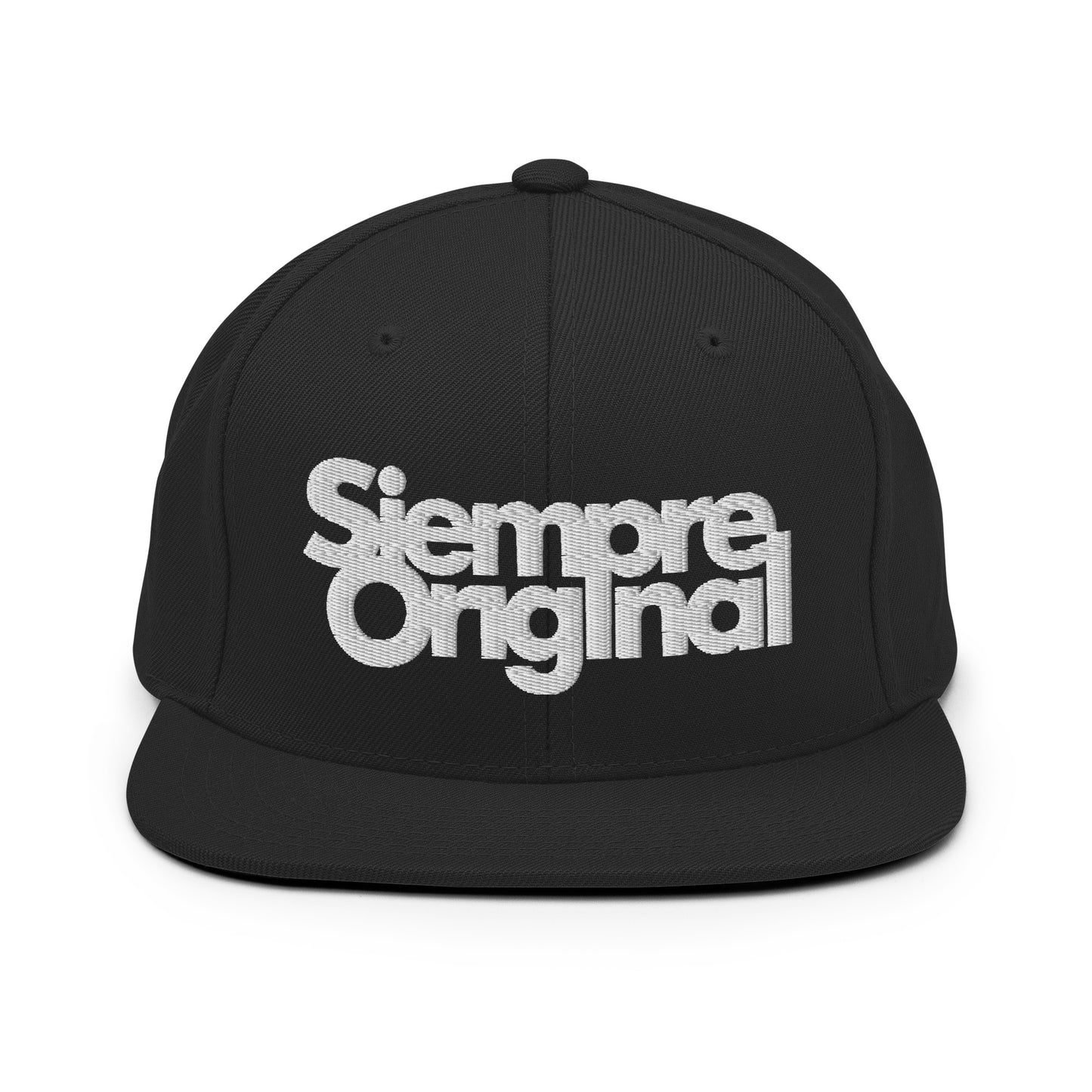gorra snapback con logo siempre original negra