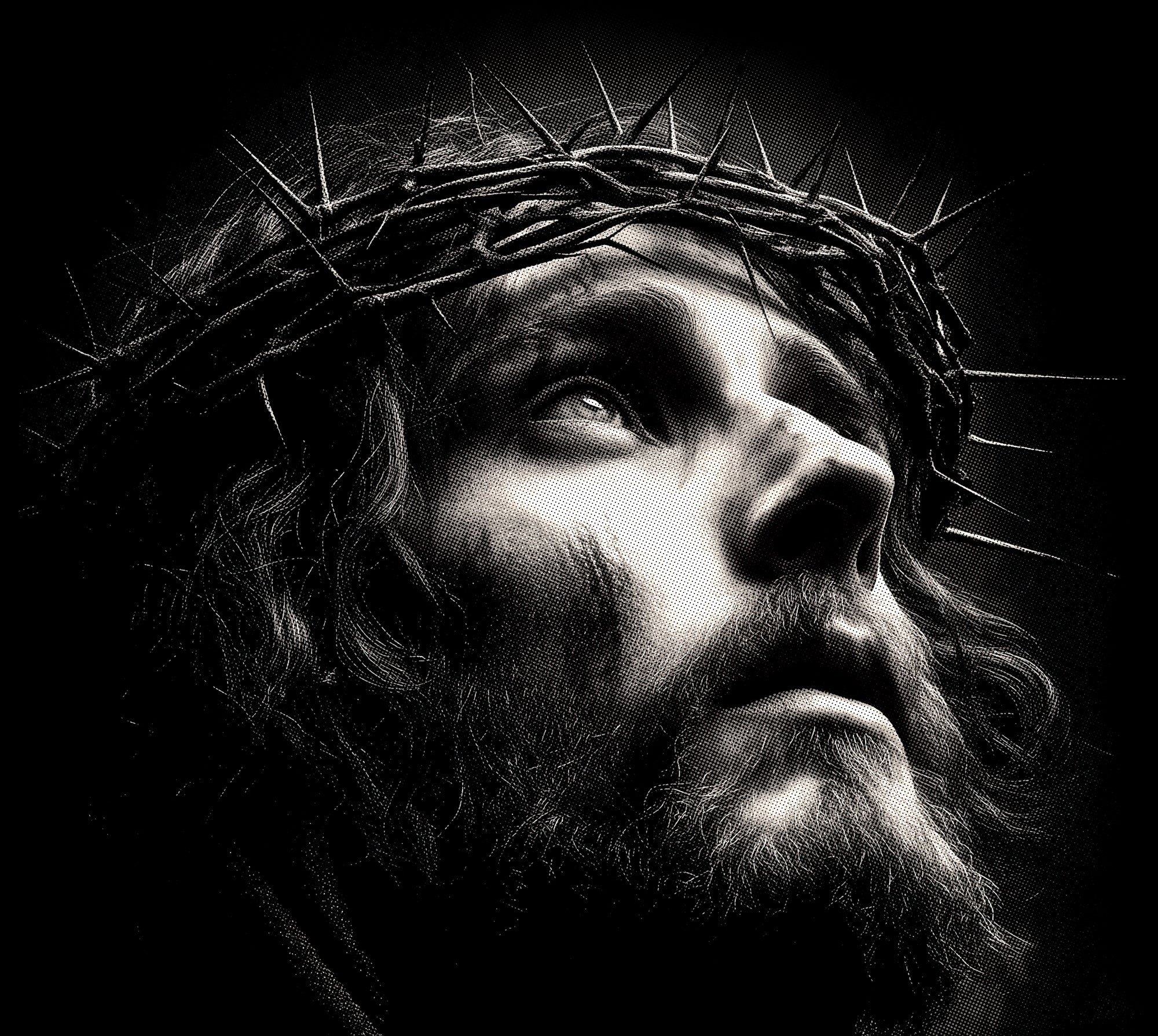 Jesús con corona de espinas