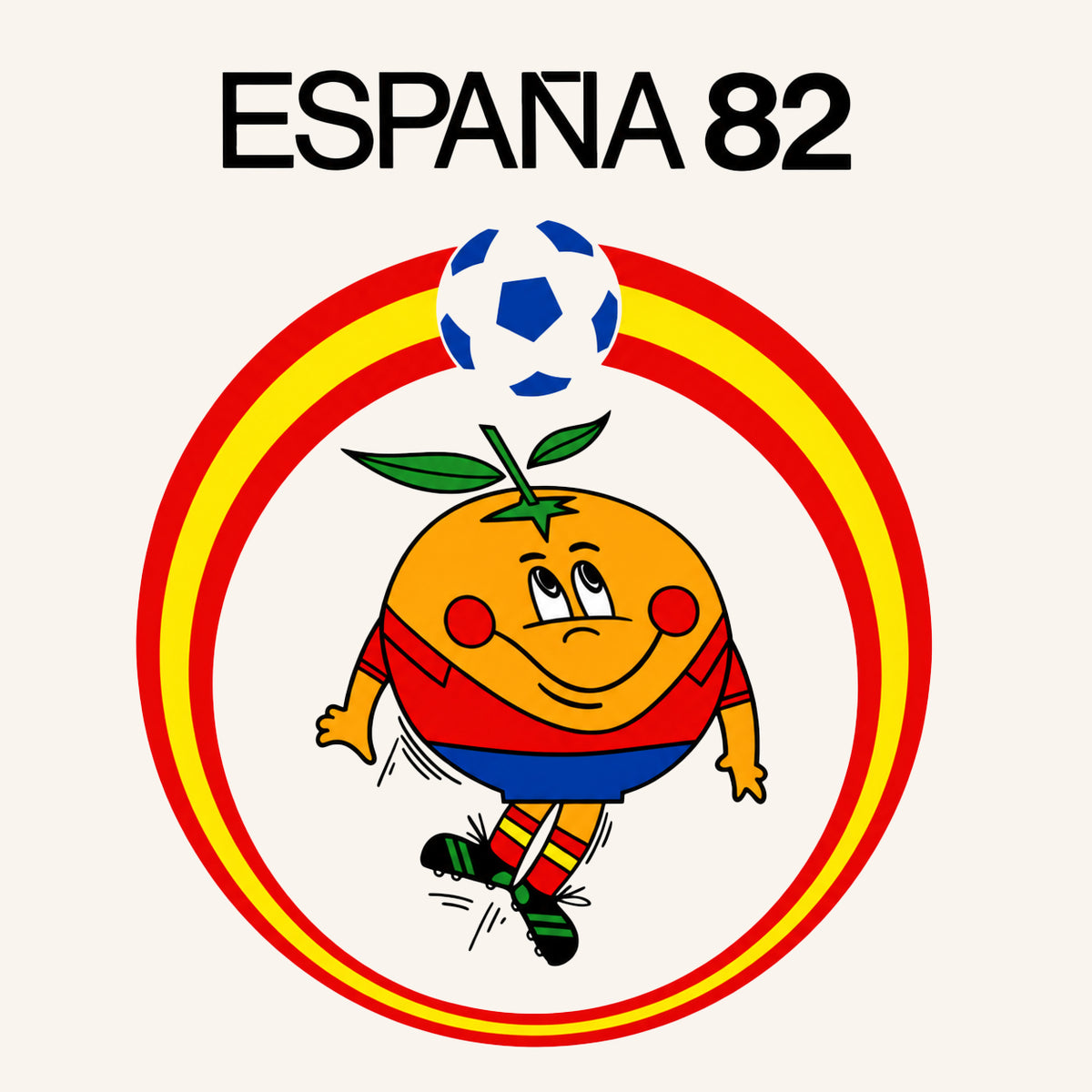 Naranjito la mascota del Mundial España 82