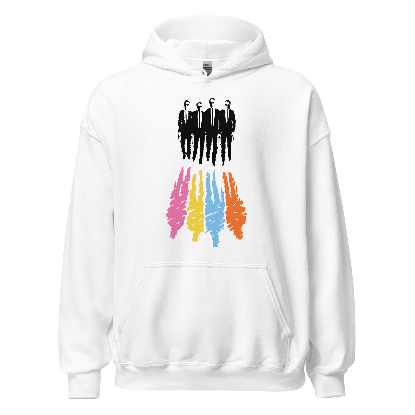 sudadera con capucha de reservoir dogs de tarantino en color blanco