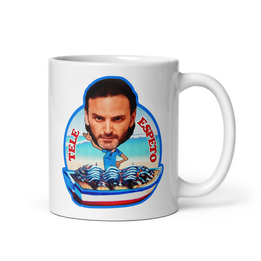 taza de tele espeto fermin trujillo de la que se avecina en color blanco