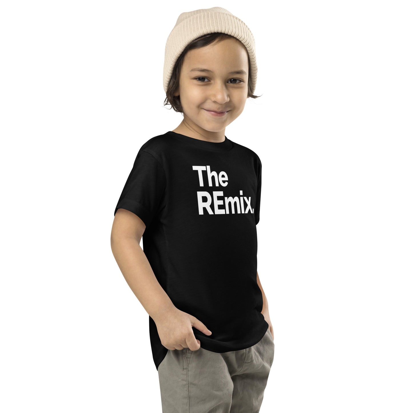 Camiseta de Niño The Remix. Color Negro.