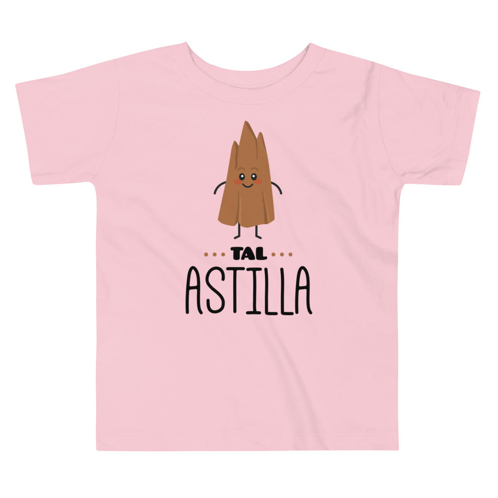 Camiseta de Niño Tal Astilla. Color Rosa.