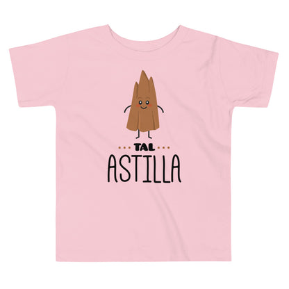 Camiseta de Niño Tal Astilla. Color Rosa.