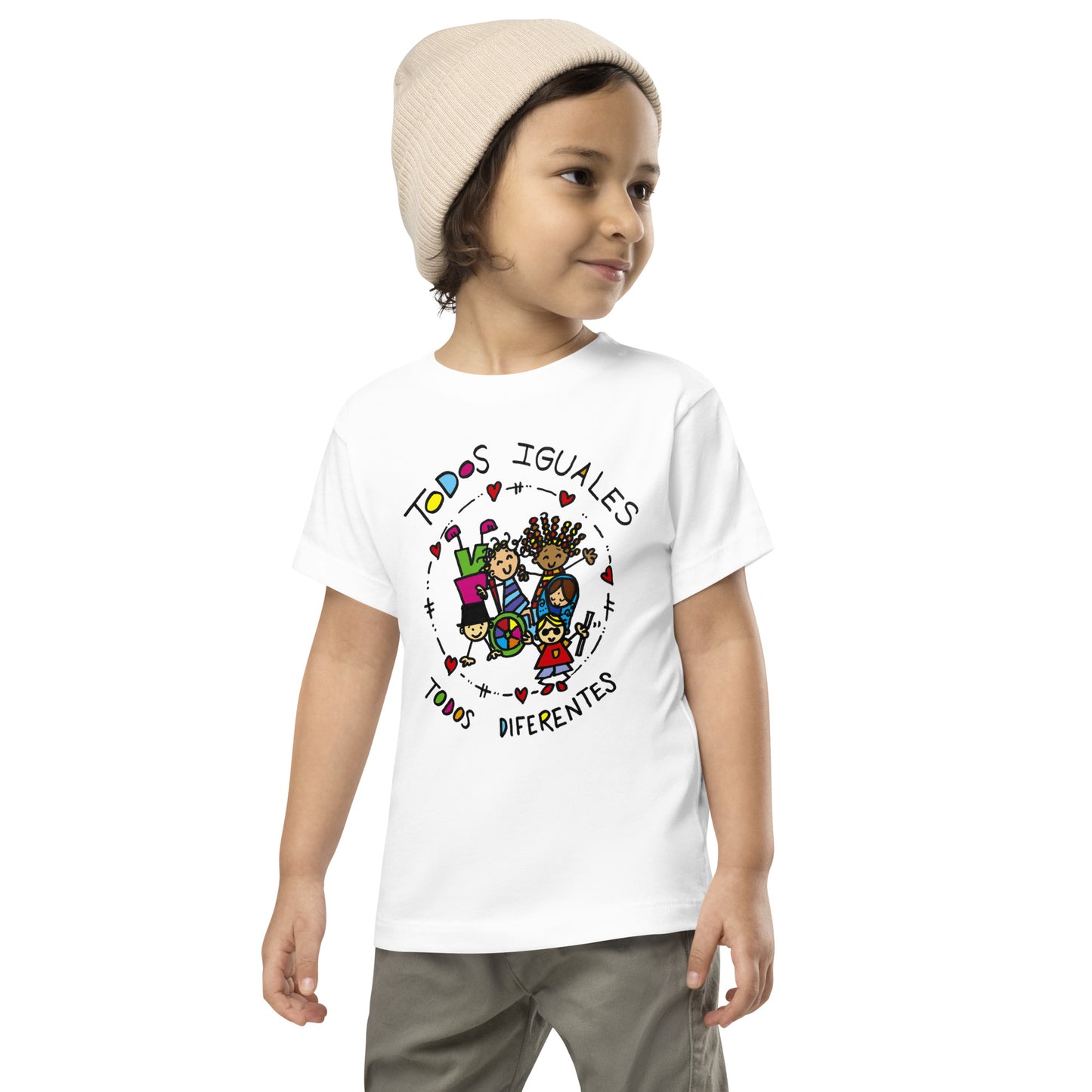 Camiseta de Niño Todos Iguales. Todos Diferentes