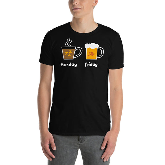 Camiseta Lunes Café Viernes Cerveza