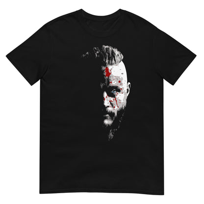 Camiseta de Ragnar Lodbrok de Vikings. Color Negro.