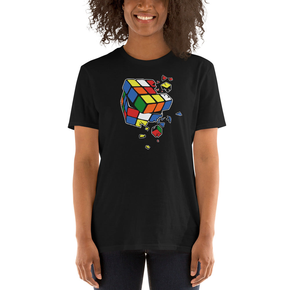Camiseta Cubo De Rubik Explosión