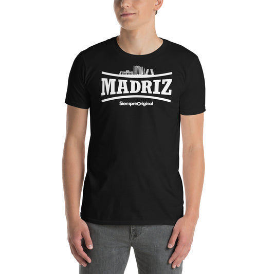 Camiseta de la ciudad de Madrid. Color Negro.