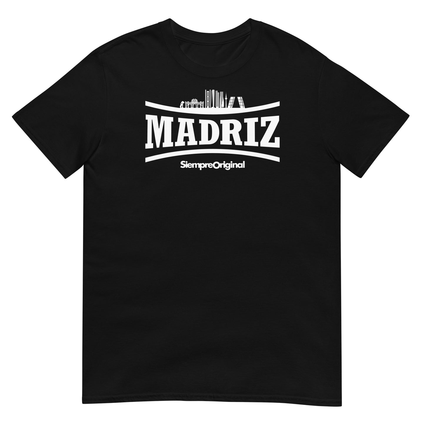 Camiseta de la ciudad de Madrid. Color Negro.