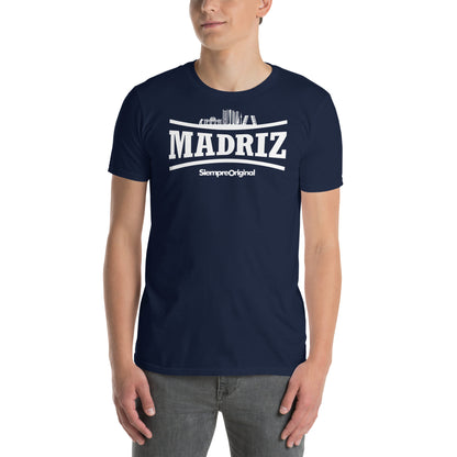 Camiseta de la ciudad de Madrid. Color Azul Marino.