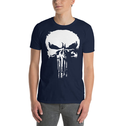 Camiseta Skull de The Punisher. Color Azul Marino.