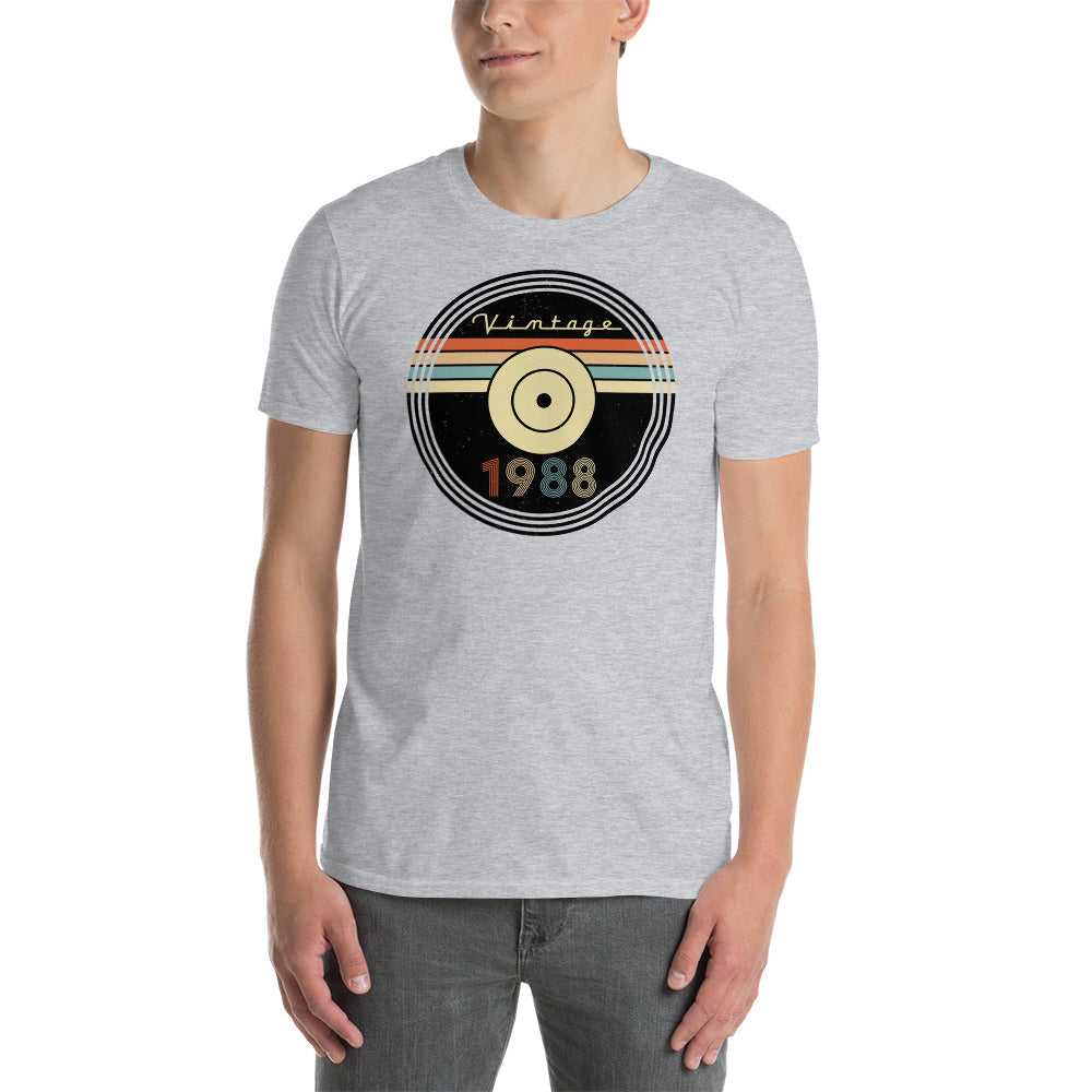 Camiseta 1988 - Vintage - Disco - Cumpleaños