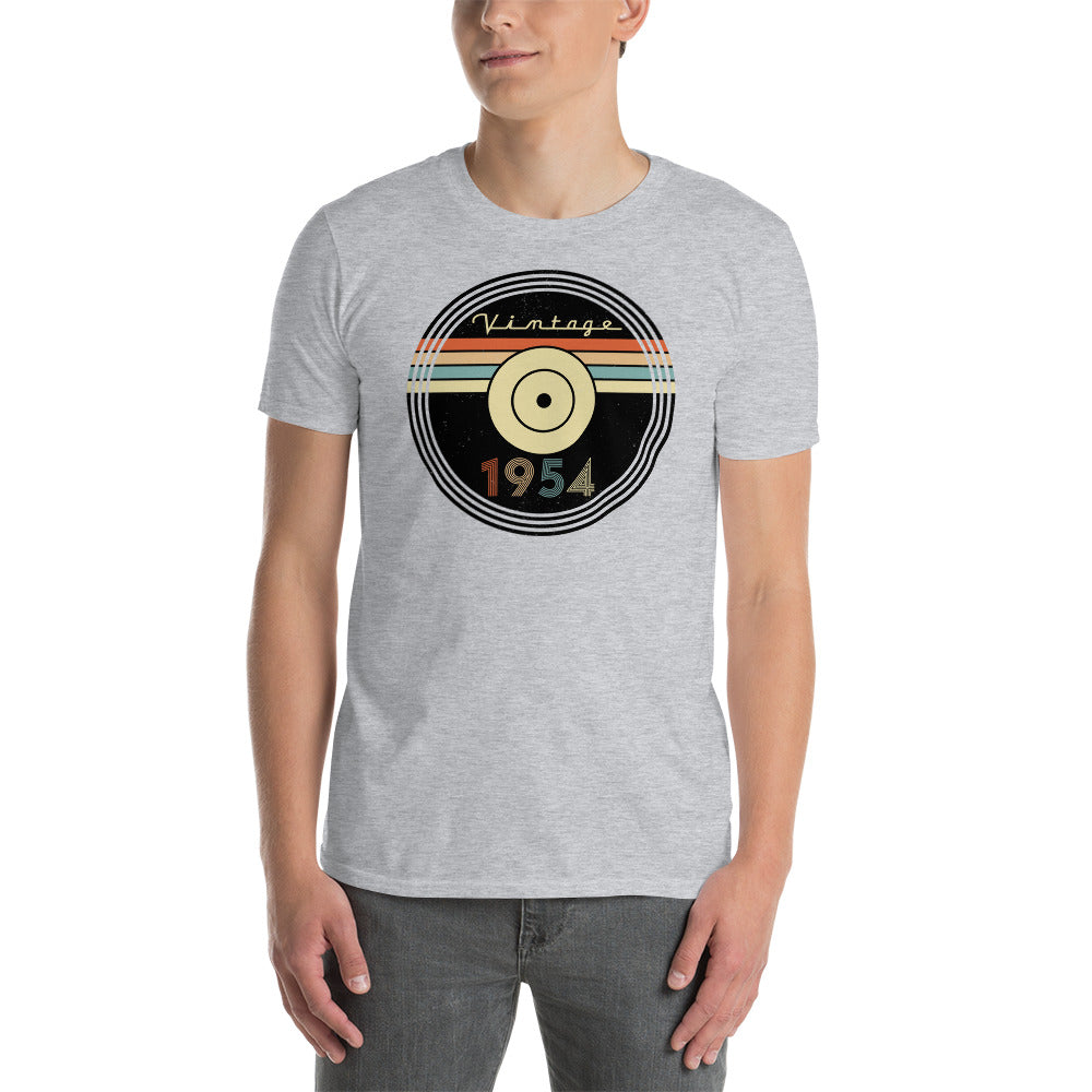 Camiseta 1954 - Vintage - Disco - Cumpleaños