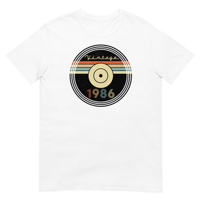 Camiseta 1986 - Vintage - Disco - Cumpleaños