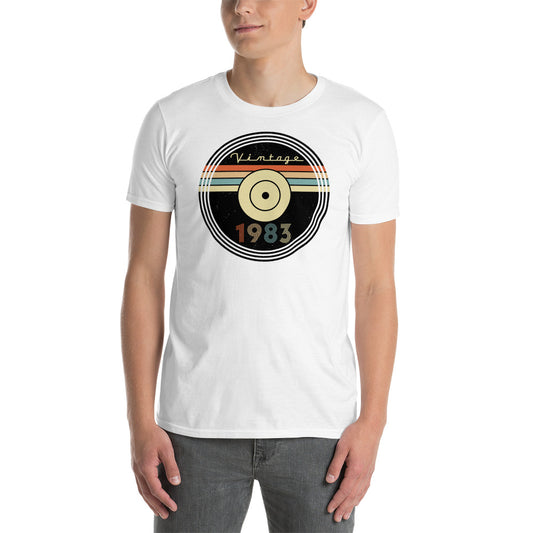Camiseta 1983 - Vintage - Disco - Cumpleaños