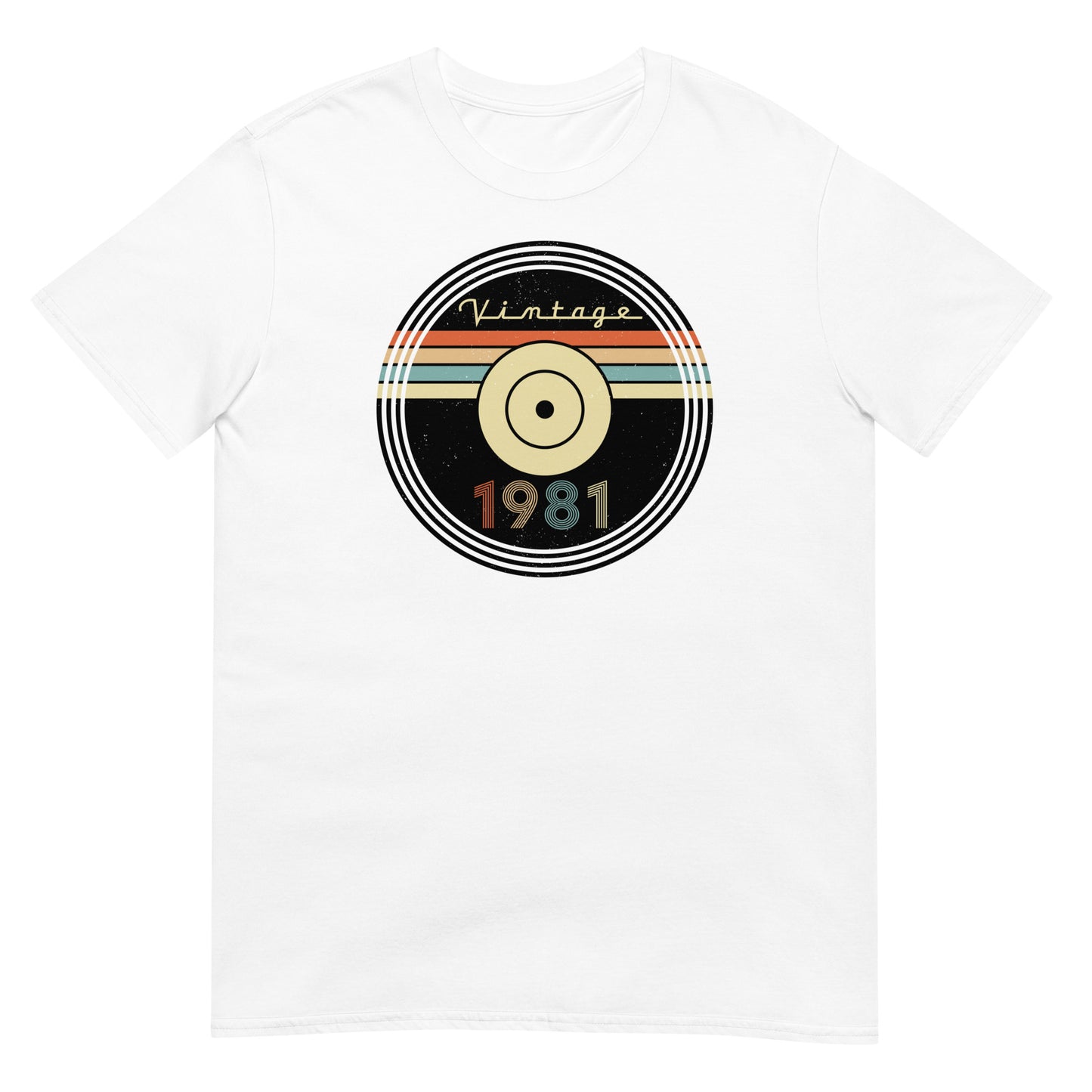 Camiseta 1981 - Vintage - Disco - Cumpleaños