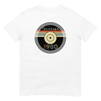 Camiseta 1980 - Vintage - Disco - Cumpleaños