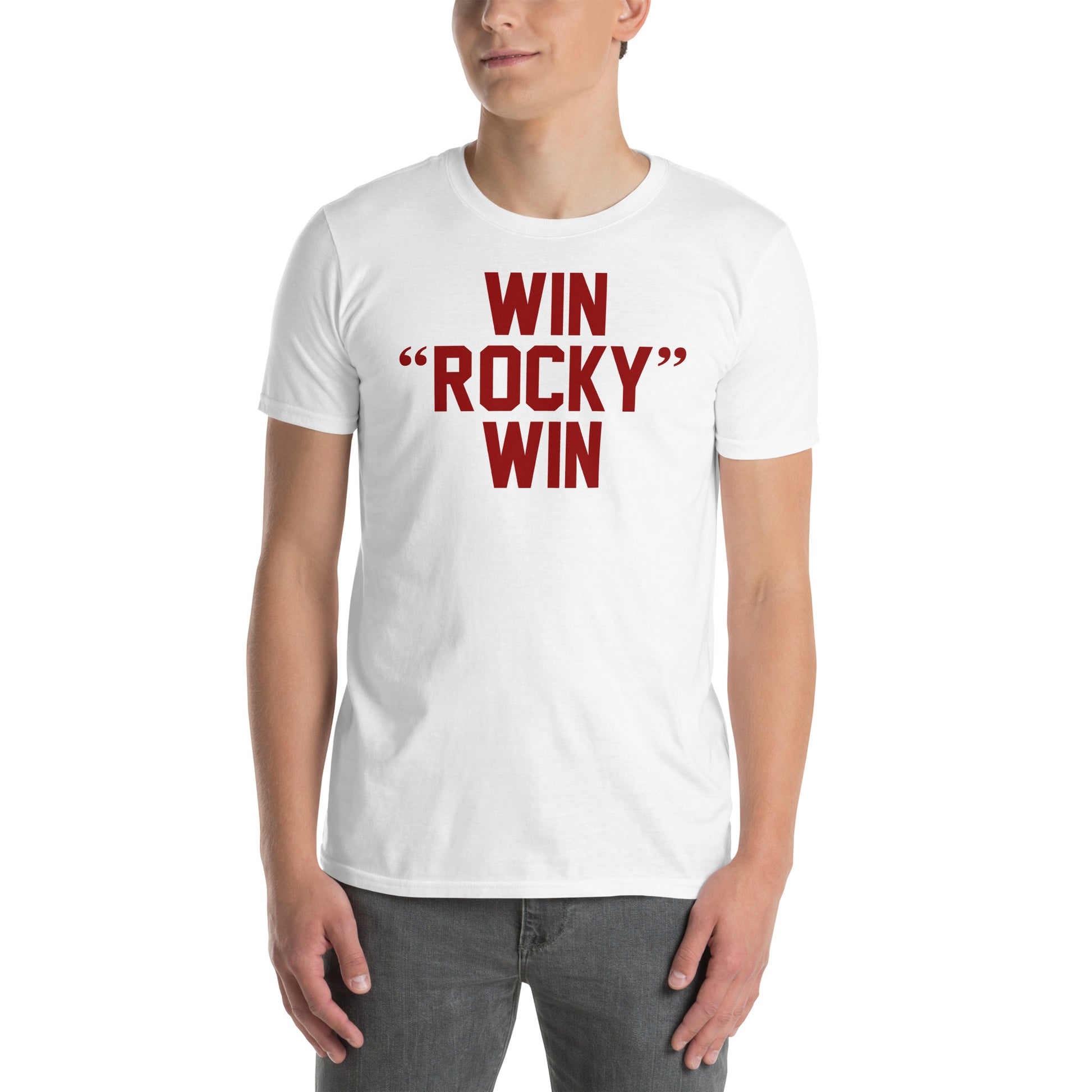 Camiseta Win Rocky Win de la película Rocky. Color blanco.