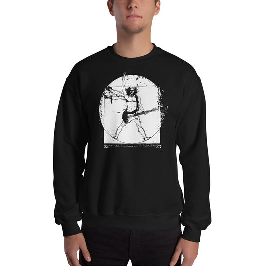 Sudadera Hombre de Vitruvio Guitarrista