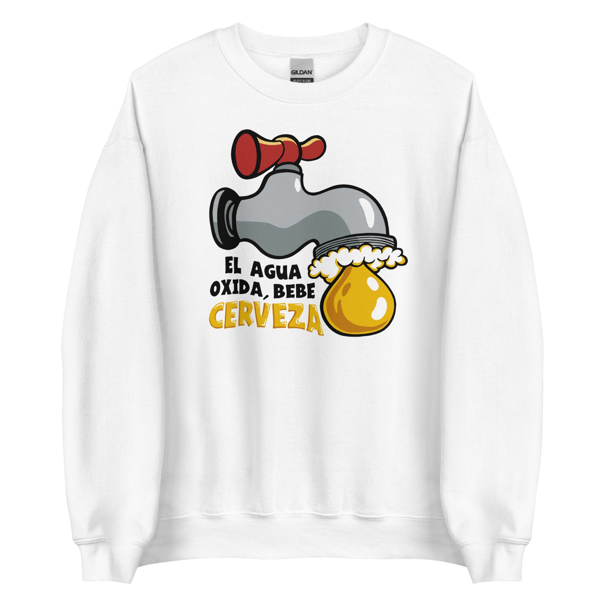 Sudadera El Agua Oxida, Bebe Cerveza