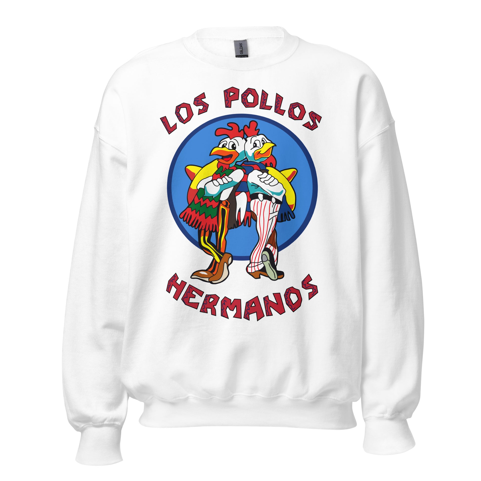 Sudadera de Los Pollos Hermanos de Breaking Bad. Color blanco.