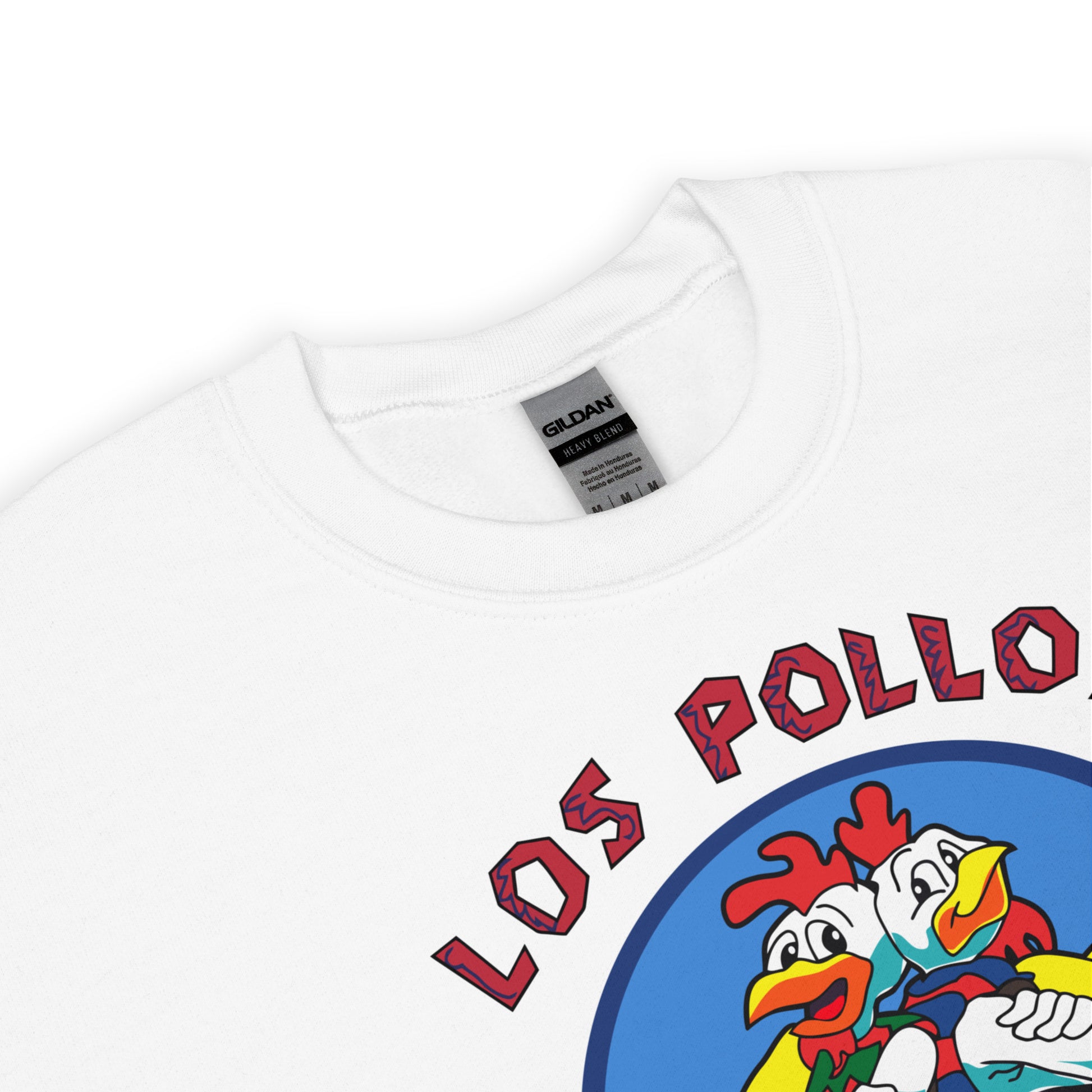 Sudadera de Los Pollos Hermanos de Breaking Bad. Color blanco.