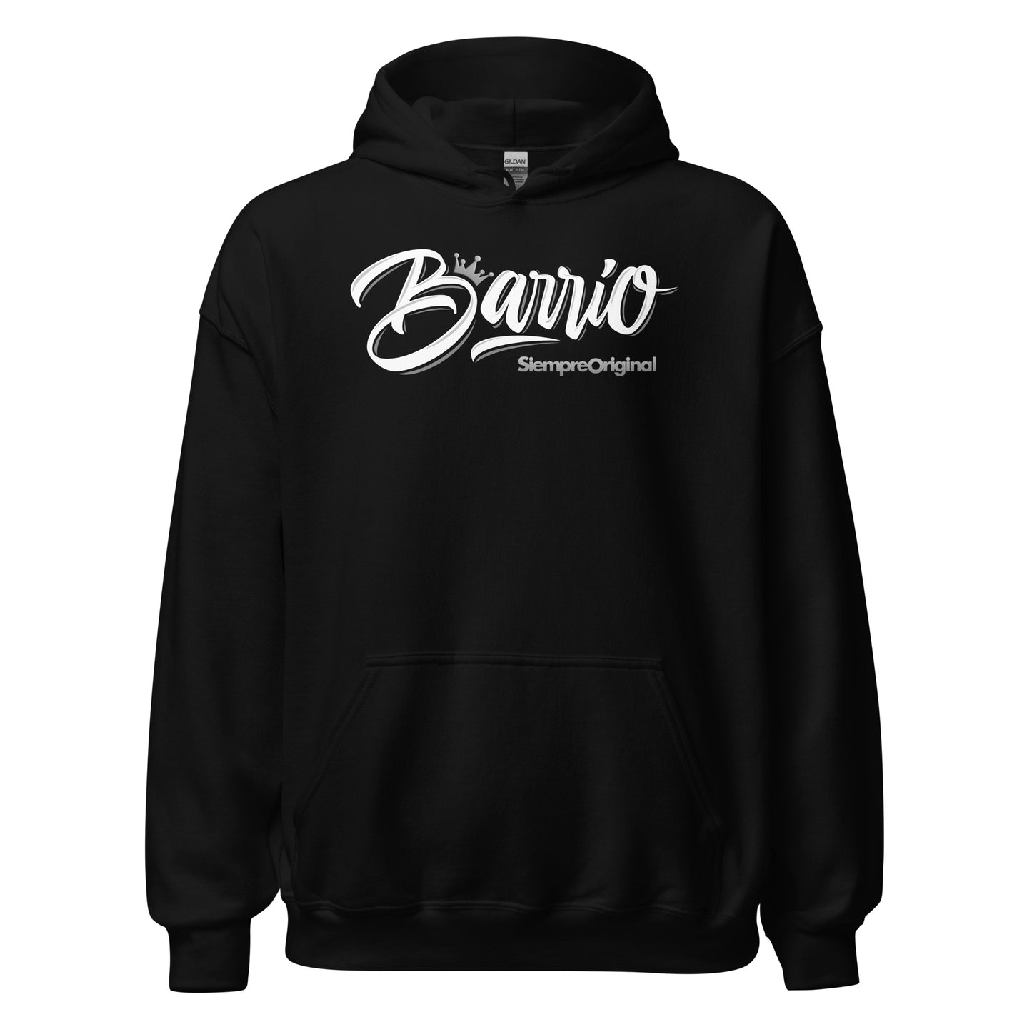 Sudadera con capucha Barrio. Color Negro.