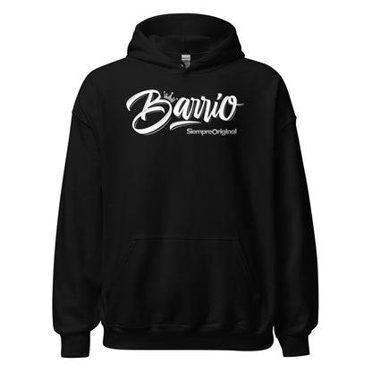 Sudadera con capucha Barrio. Color Negro.