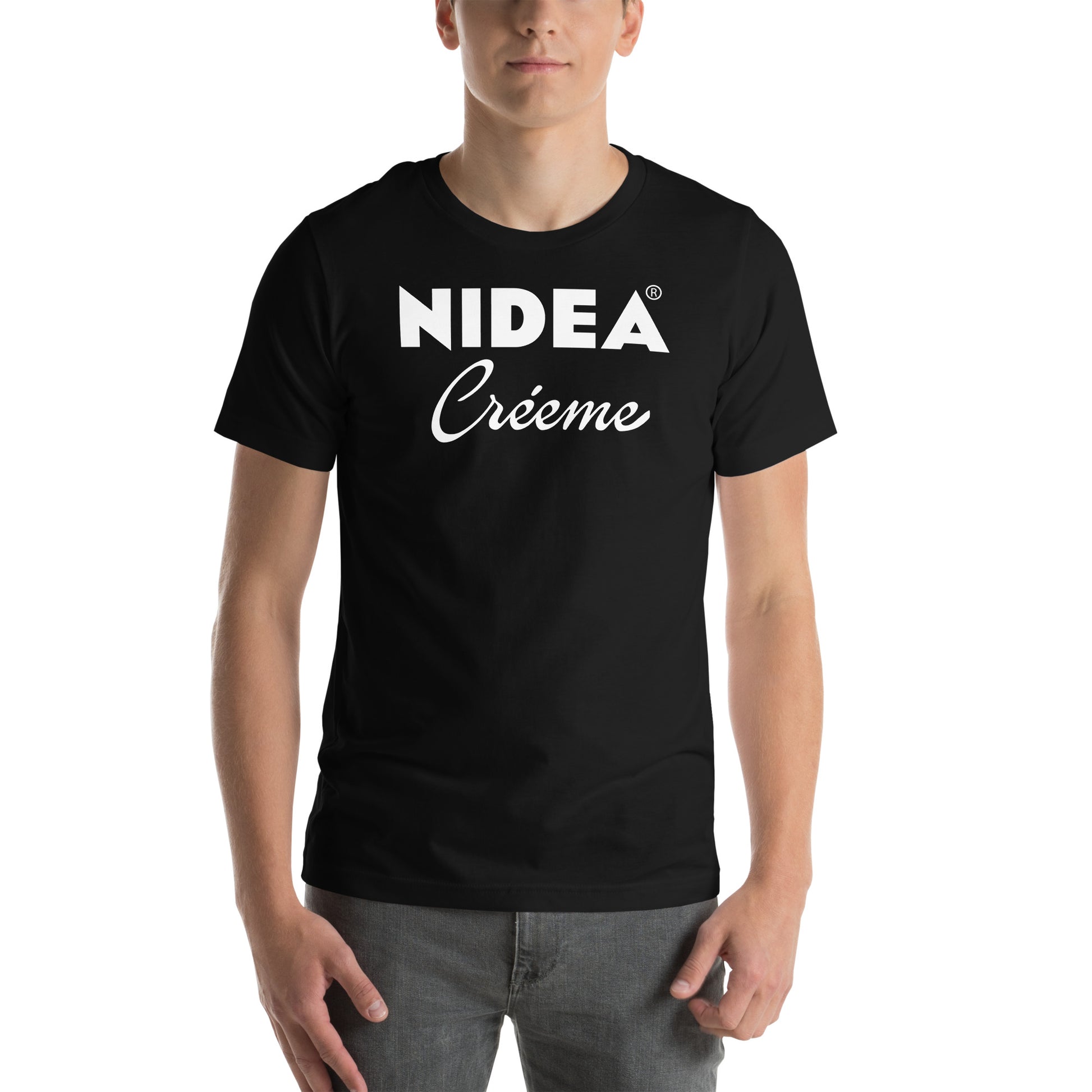 Camiseta Nidea Créeme logo Nivea. Color Negro