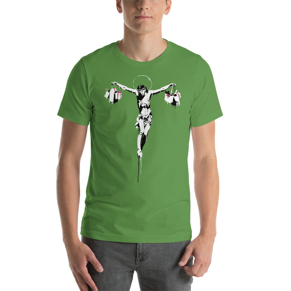 Camiseta Christ With Shopping Bags