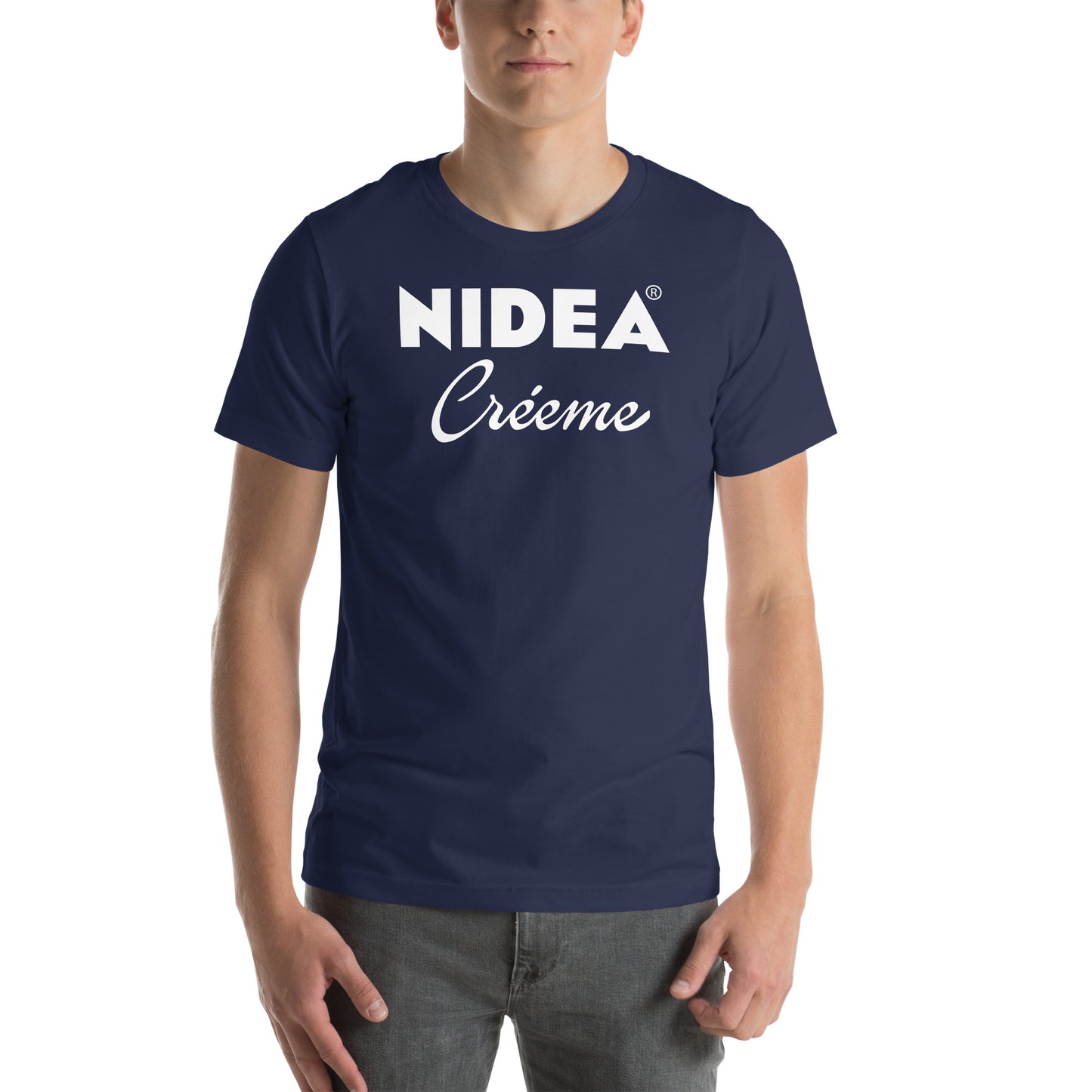 Camiseta Nidea Créeme logo Nivea. Color Azul Marino.