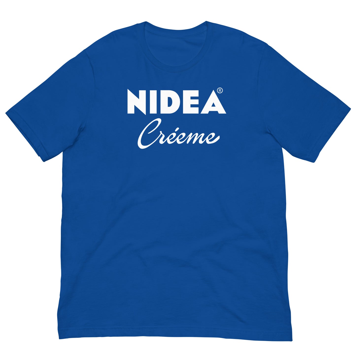 Camiseta Nidea Créeme logo Nivea. Color Azul Royal.