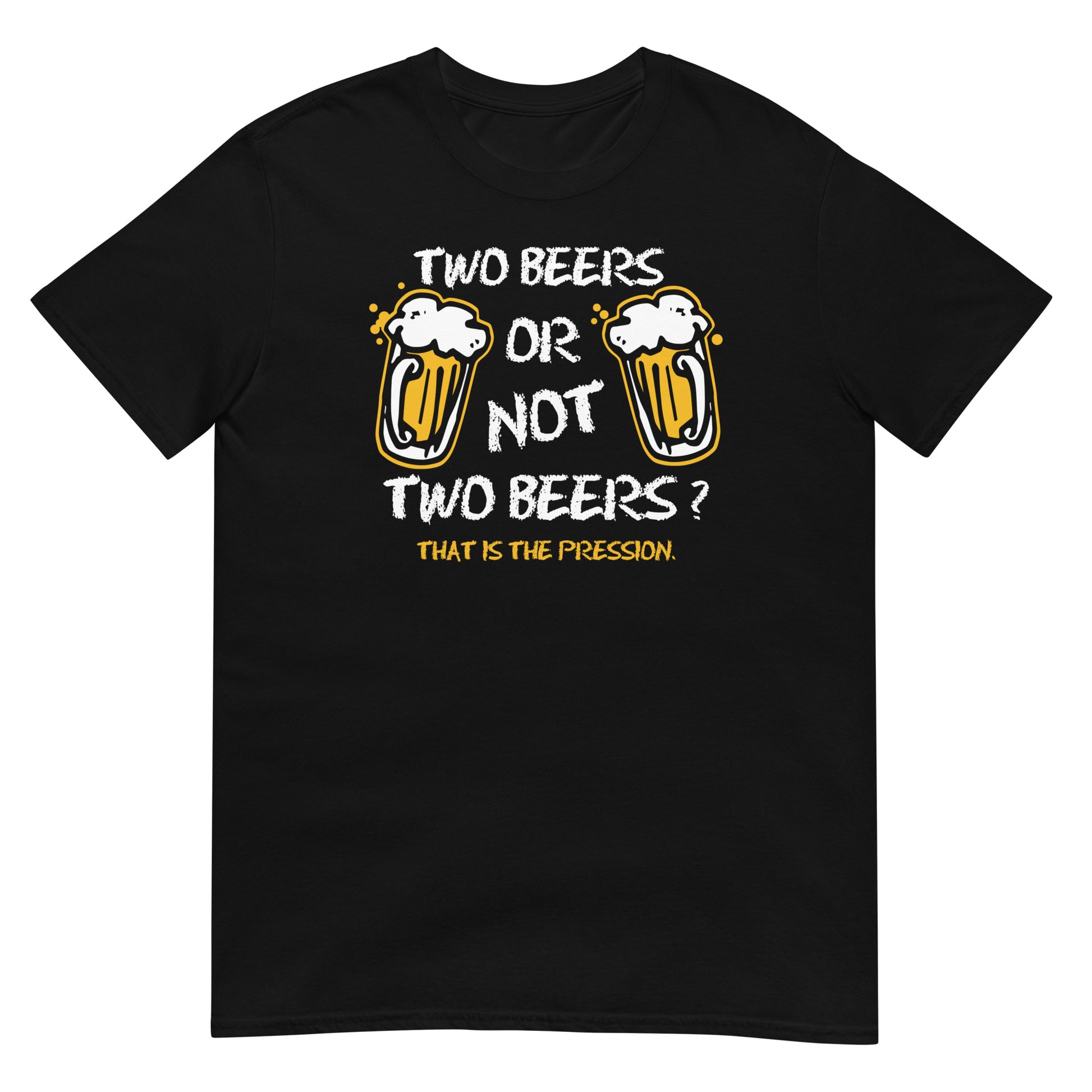 camiseta two beers or not two beers en color negro